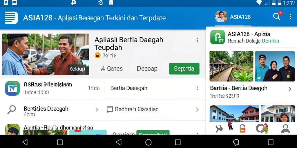 Tampilan antarmuka ASIA128 yang sederhana dan informatif.