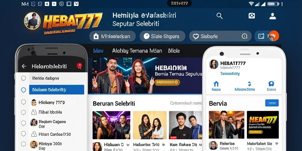 Tampilan antarmuka aplikasi HEBAT777 yang menarik dan informatif.