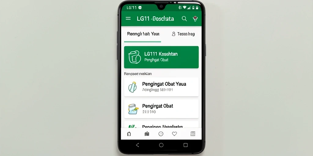 Tampilan antarmuka LG111 yang bersih dan fungsional.