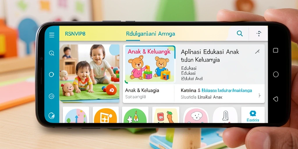 Antarmuka menarik RSNVIP8 yang mendukung proses belajar anak.